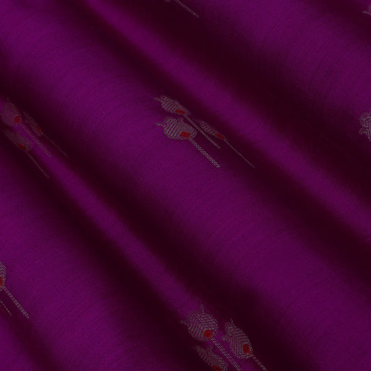 Magenta Color CHINIA SILK BROCADE Fabric