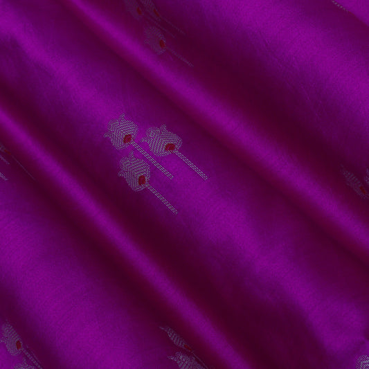 Magenta Color CHINIA SILK BROCADE Fabric