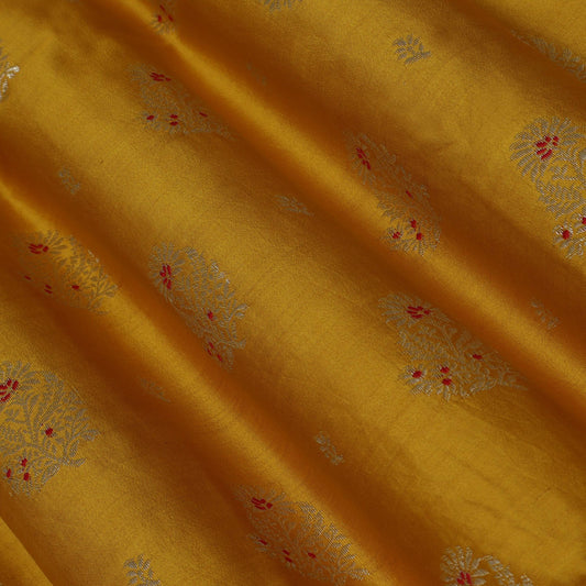 Mustard Color CHINIA SILK BROCADE Fabric