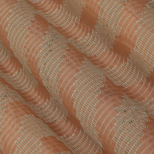 Colored Lawn Embroidey Fabric