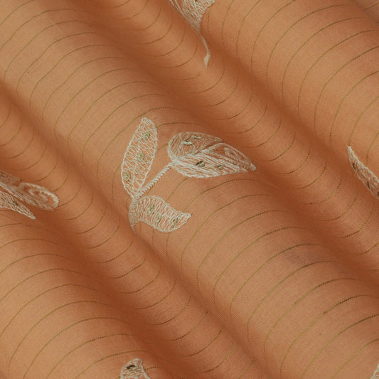 Colored Cotton Lurex Embroidery Fabric