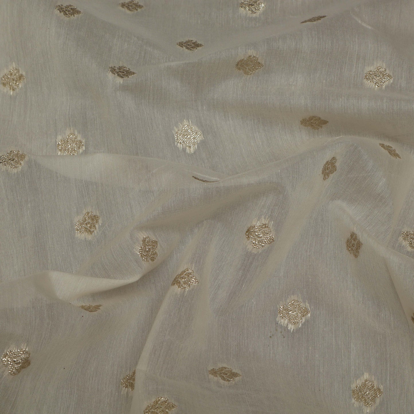 Dyeable Color Fabric Chanderi Zari Booti