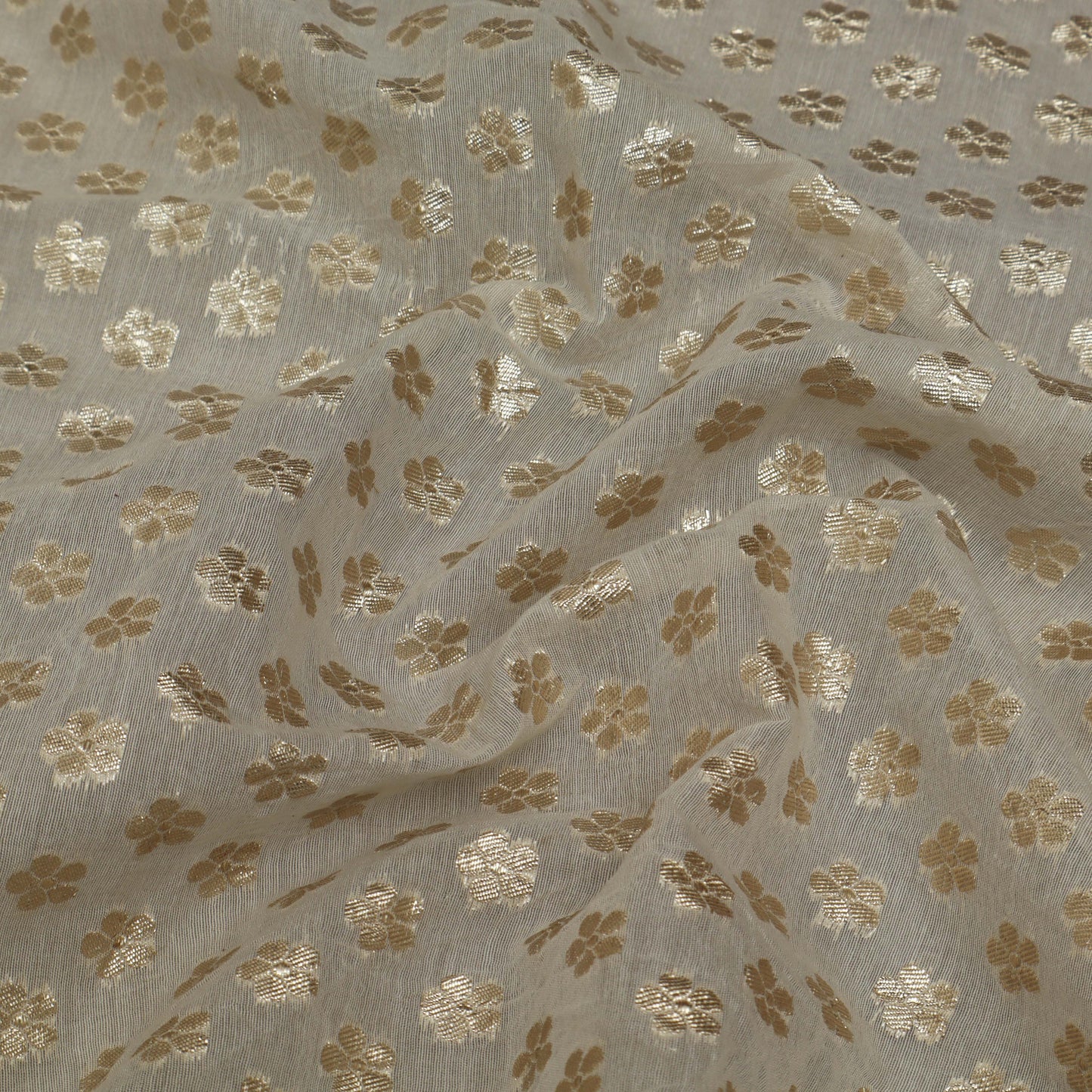 Dyeable Color Fabric Chanderi Zari Booti