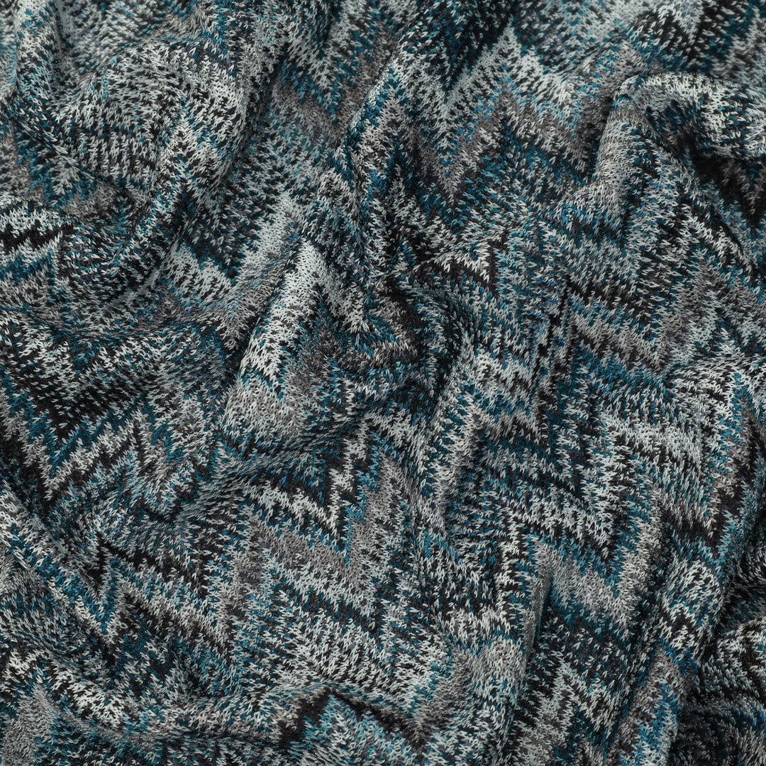 Multi-Color Missoni Zigzag Knitted Fabric