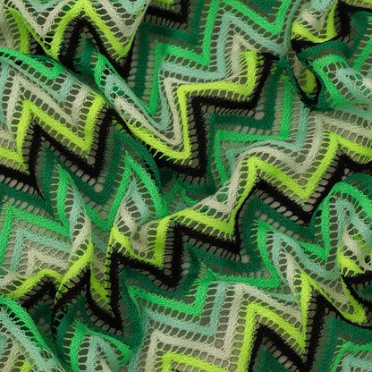 Multi-Color Missoni Zigzag Knitted Fabric