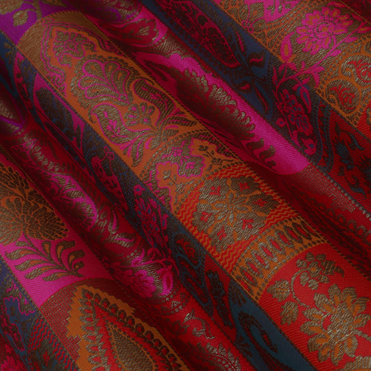Multi-Color Multi Brocade Fabric