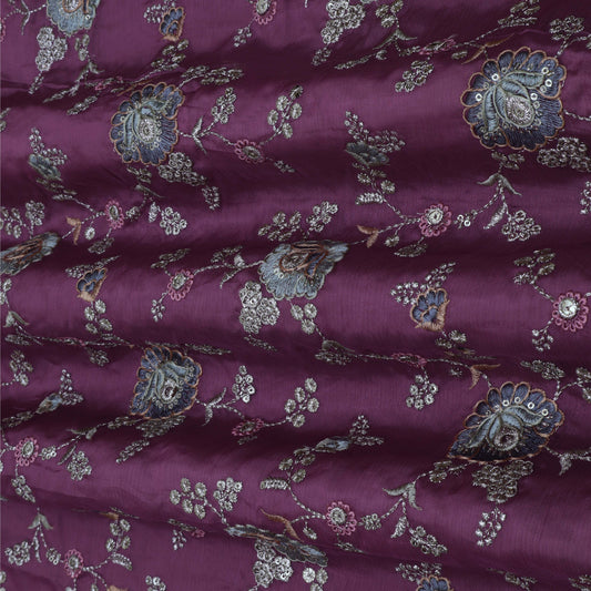 ONION Color Fabric Chinon Embroidery Fabric