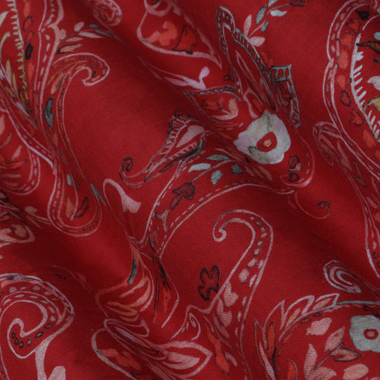 Multi-Color Mulmul Print Fabric