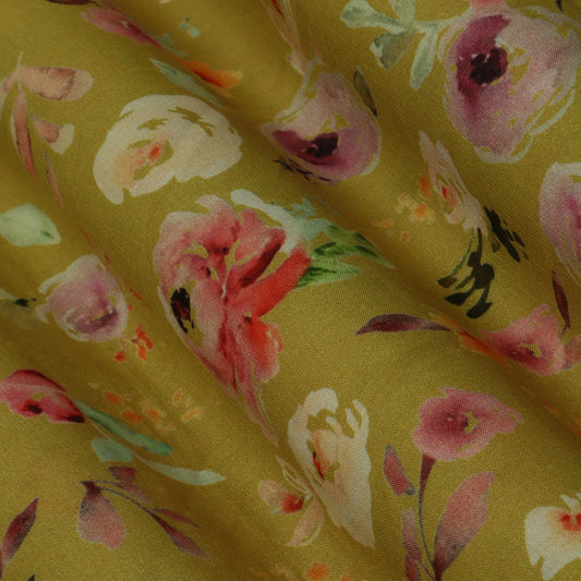 Multi-Color Mulmul Print Fabric