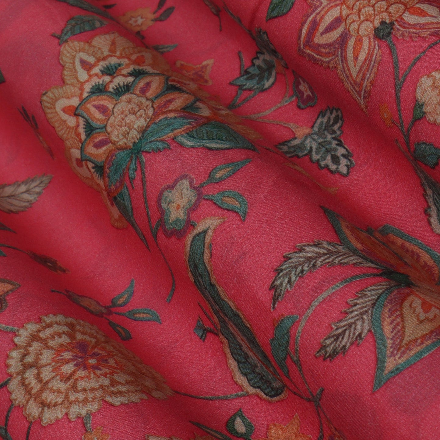 Multi-Color Mulmul Print Fabric