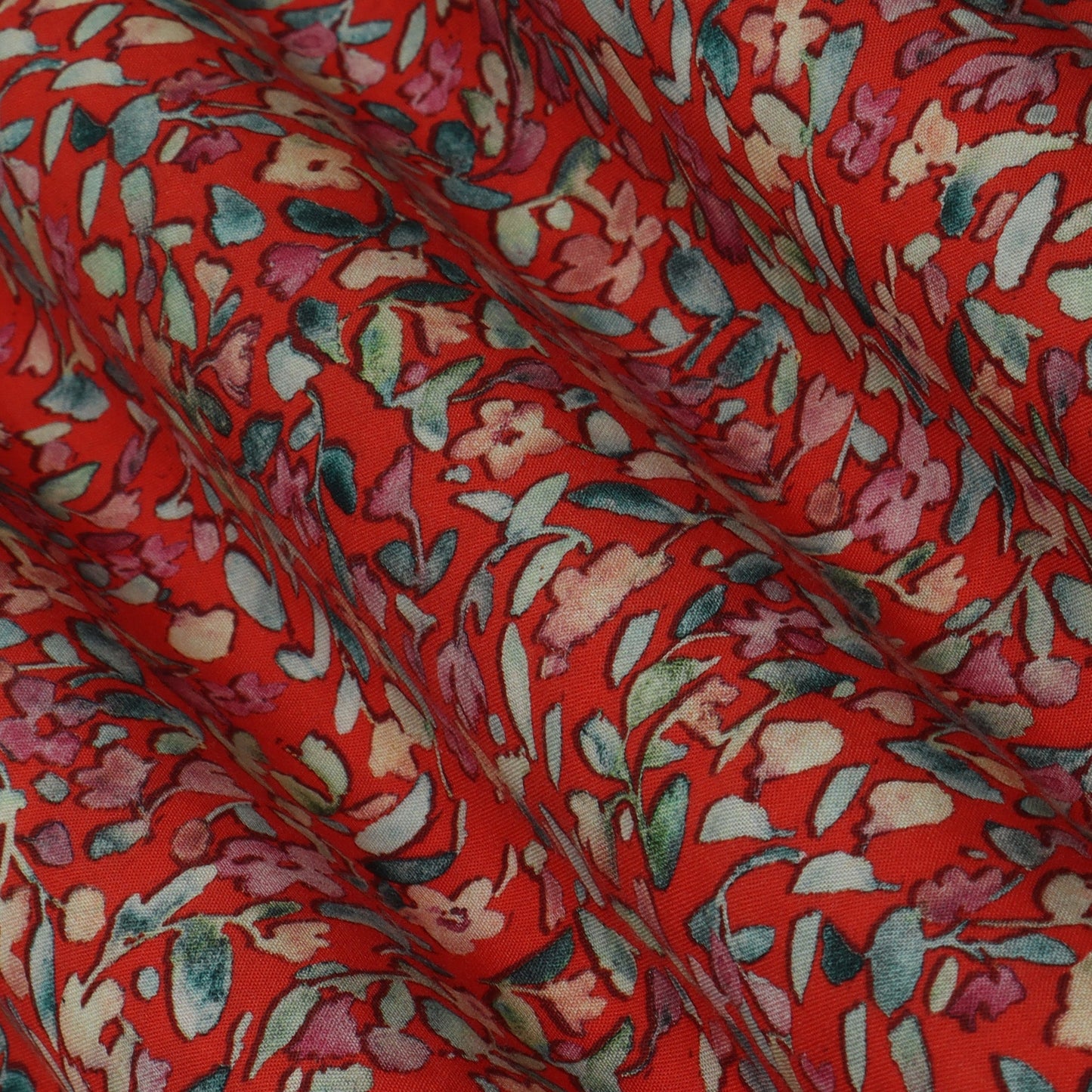 Multi-Color Mulmul Print Fabric