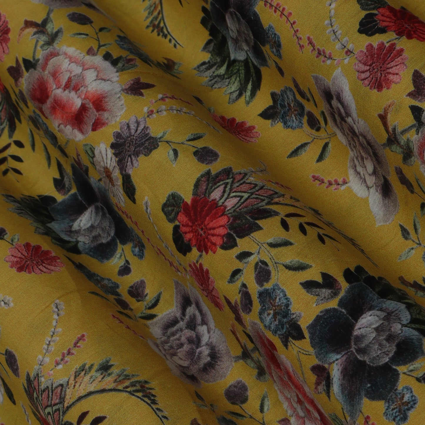 Multi-Color Mulmul Print Fabric