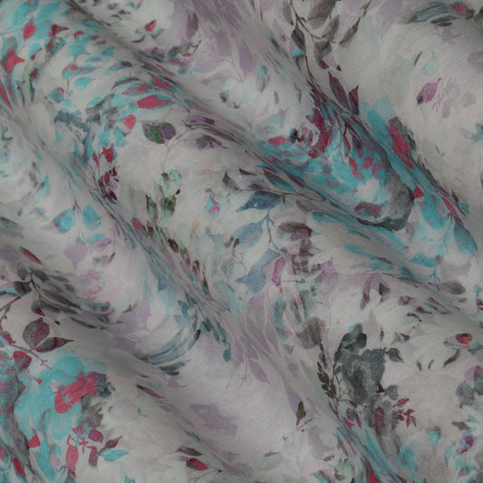 Multi-Color Mulmul Print Fabric