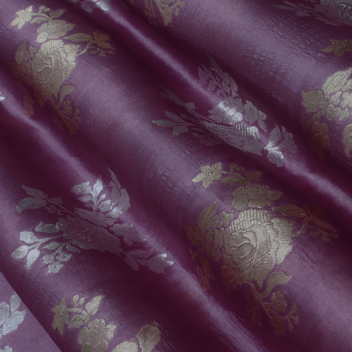 ONION Color Katan Dupion Silk Brocade Fabric