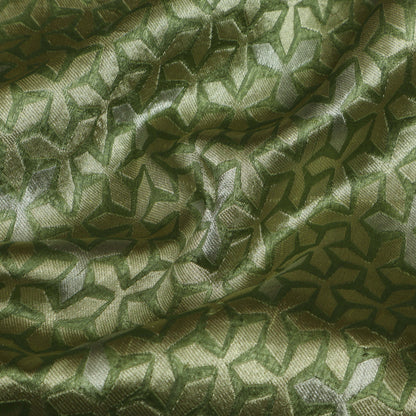 Pista Green Color CHOUDANI BROCADE Fabric