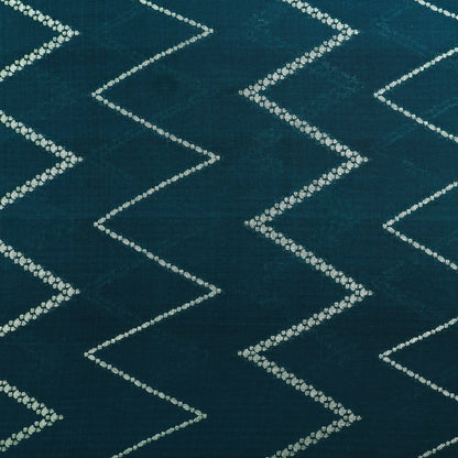 Teal Blue Color Chinia Dupion Silk Brocade Fabric