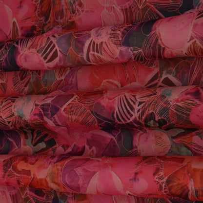 Multi-Color Organza Print Fabric