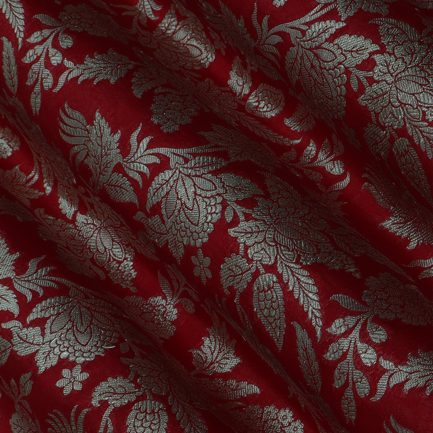 RED Color BROCADE Fabric