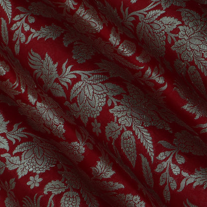 RED Color BROCADE Fabric