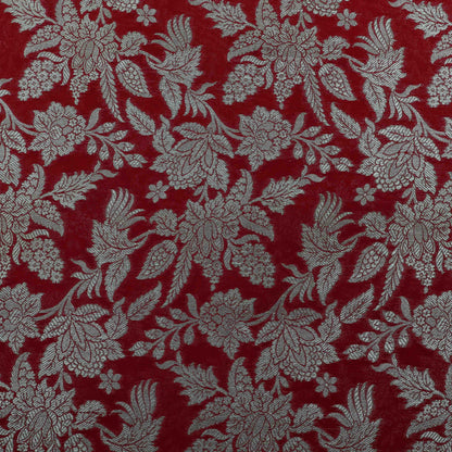 RED Color BROCADE Fabric