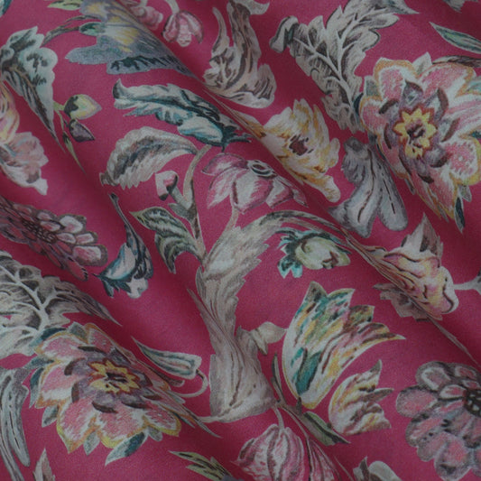 Multi-Color Mulmul Print Fabric