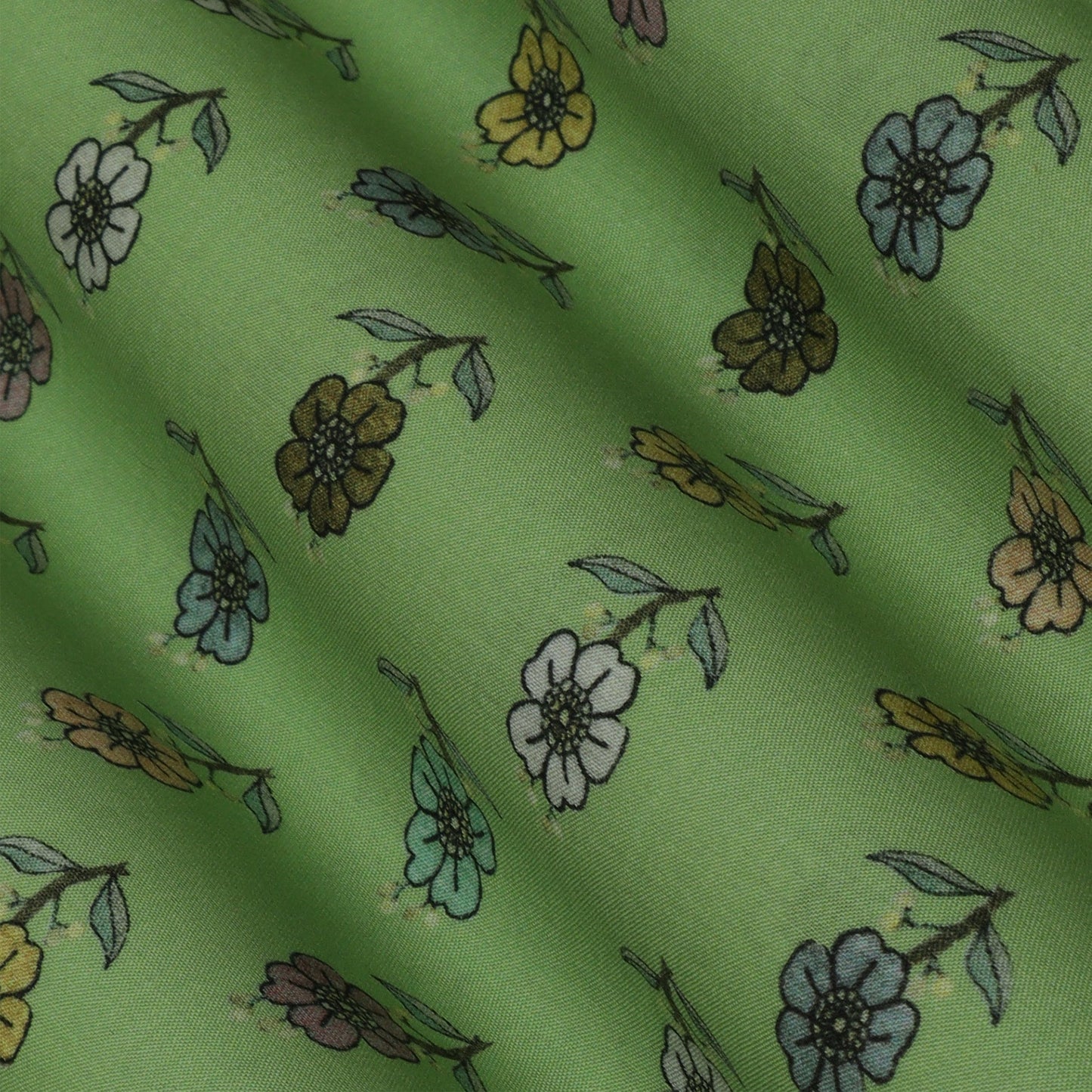 Multi-Color Mulmul Print Fabric