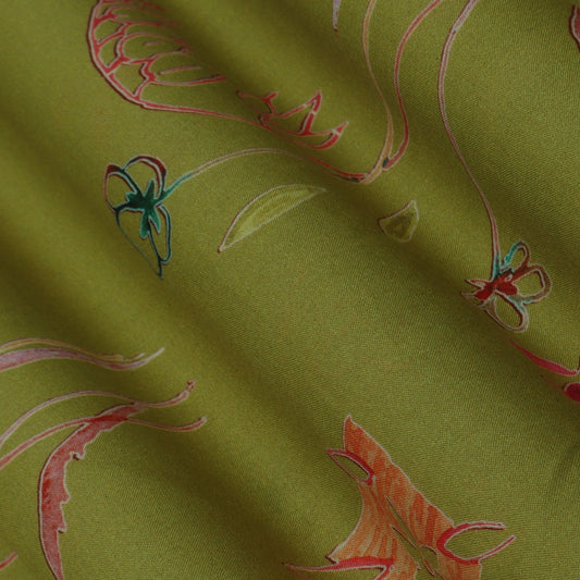 Multi-Color Mulmul Print Fabric