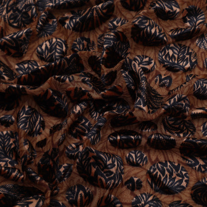 Velvet Lycra Print Fabric