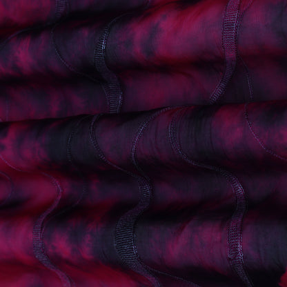 Multi-Color Organza Shibori Print Embroidery Fabric