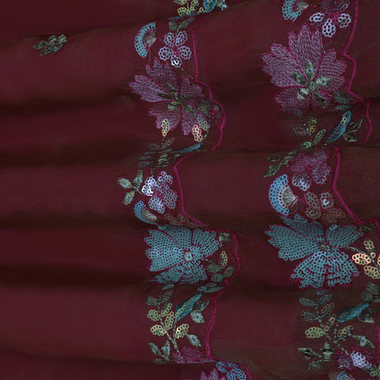 Rani Color Tissue Embroidery Fabric