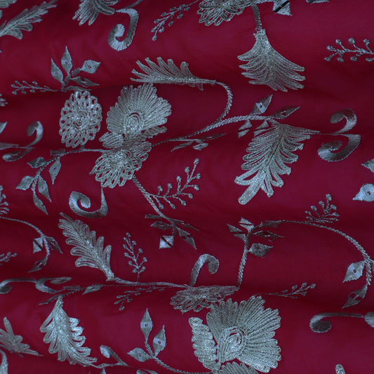 Rani Color Chinon Embroidery Fabric