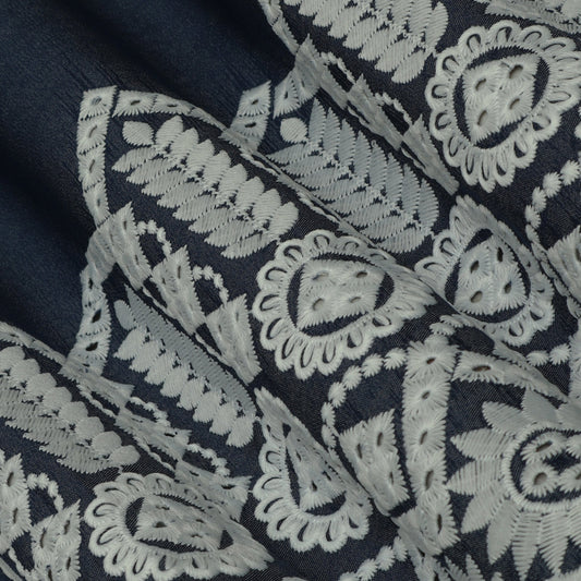 Denim Embroidery Fabric