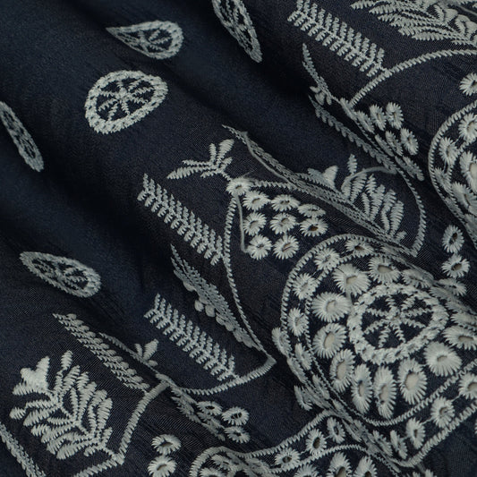 Denim Embroidery Fabric