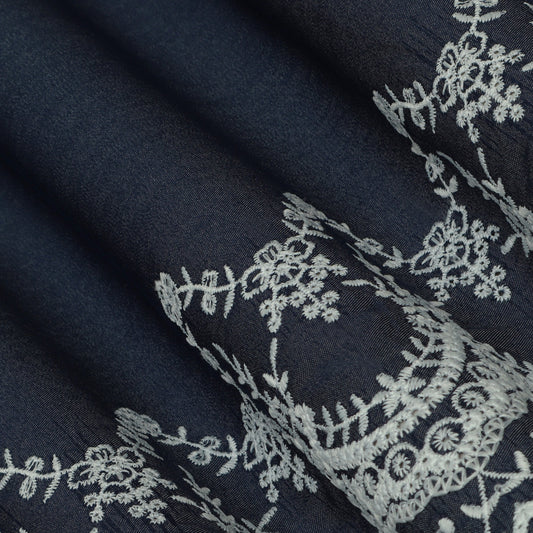 Denim Embroidery Fabric