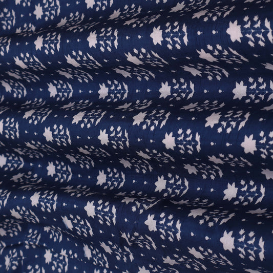 Slub Chanderi Print Fabric