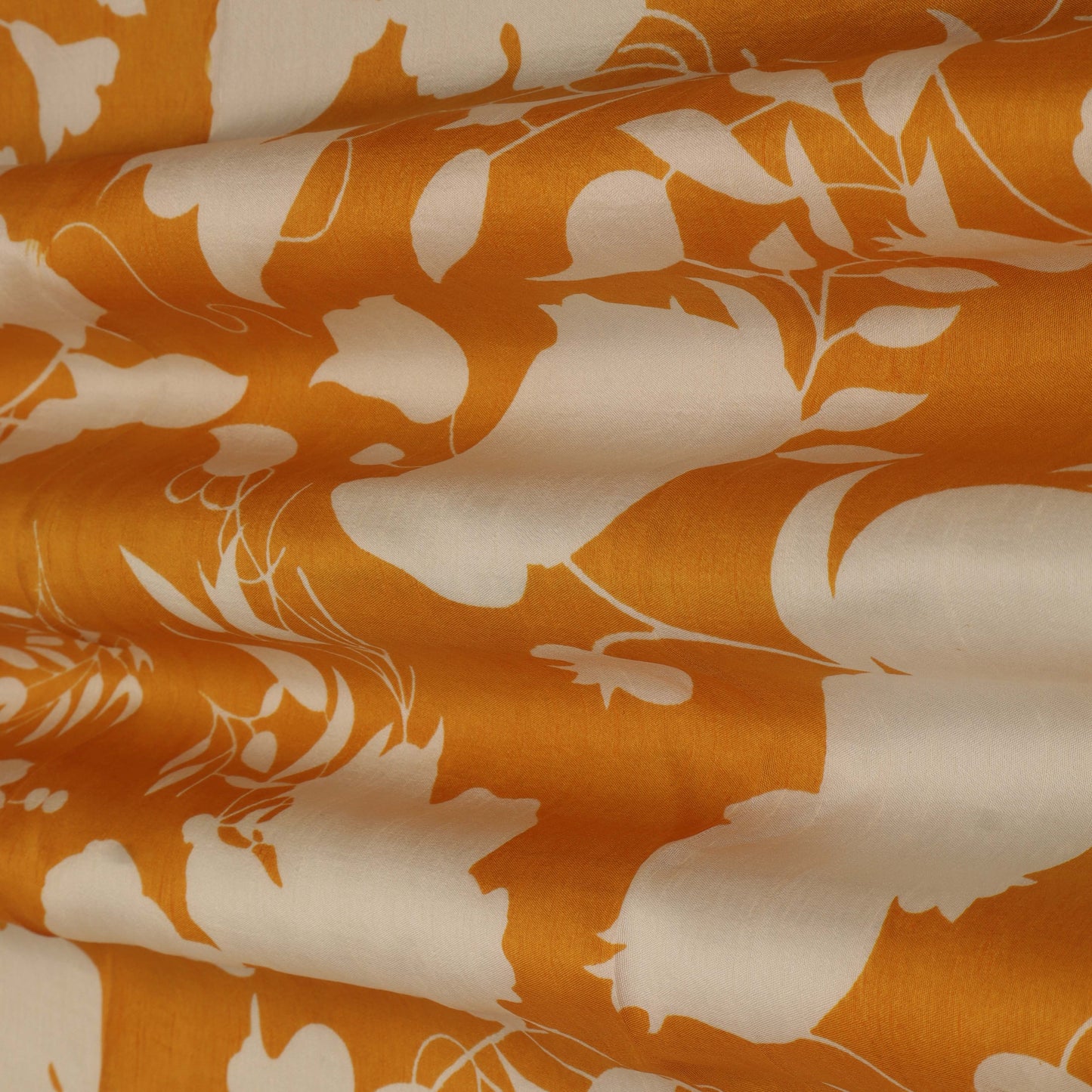 Slub Chanderi Print Fabric