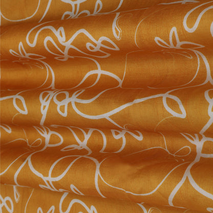 Slub Chanderi Print Fabric