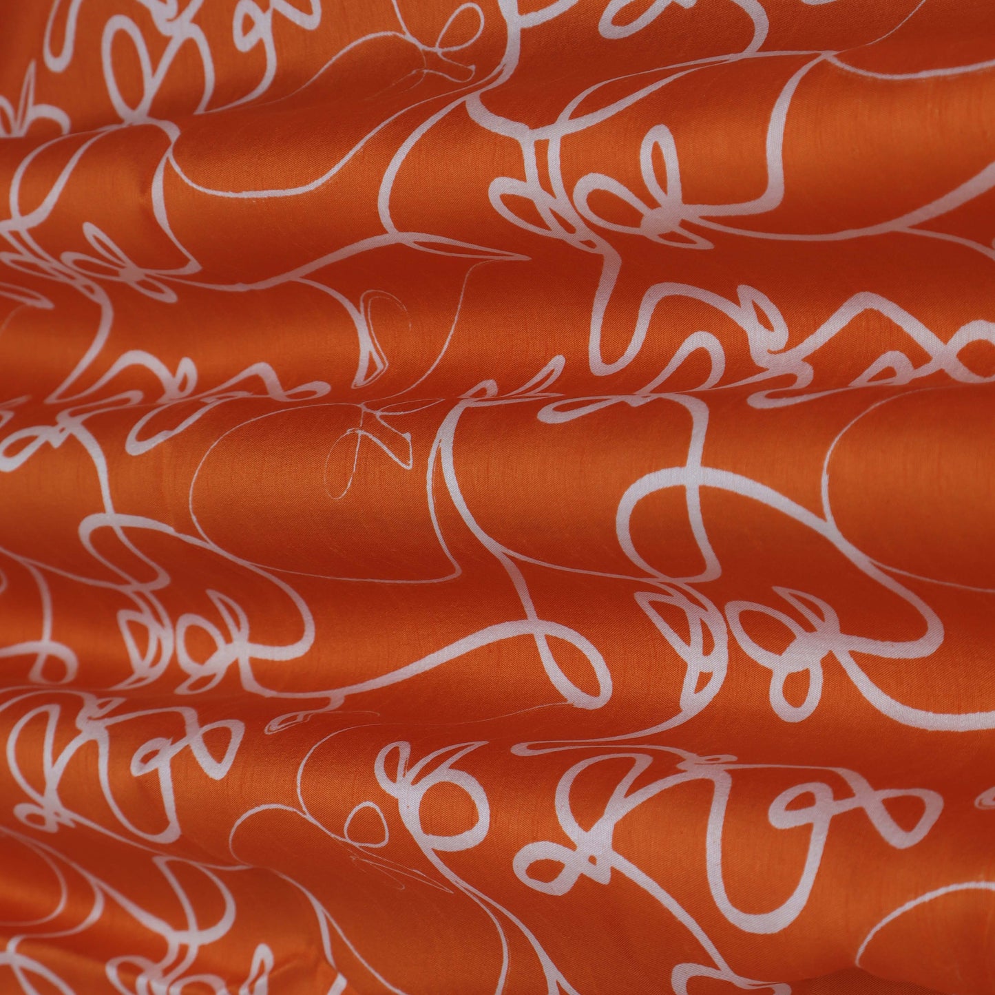 Slub Chanderi Print Fabric