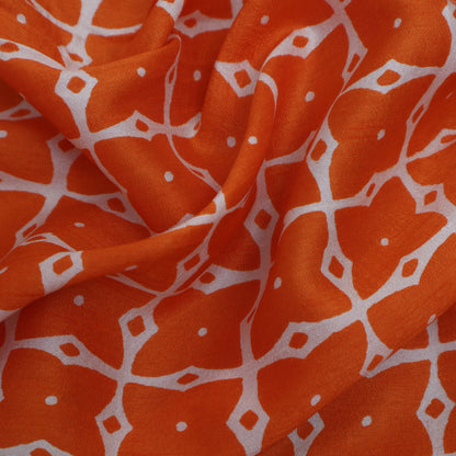 Slub Chanderi Print Fabric