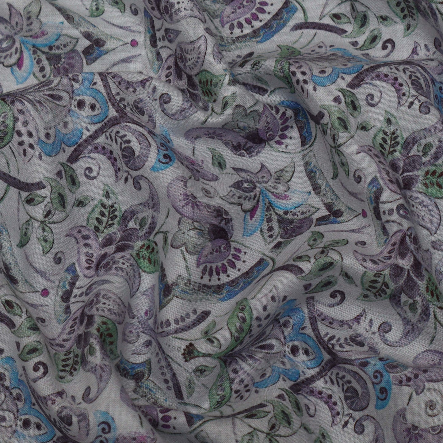 Multi-Color Lawn cotton Print Fabric