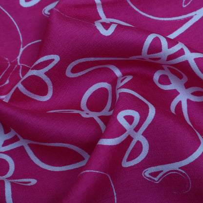 Slub Chanderi Print Fabric