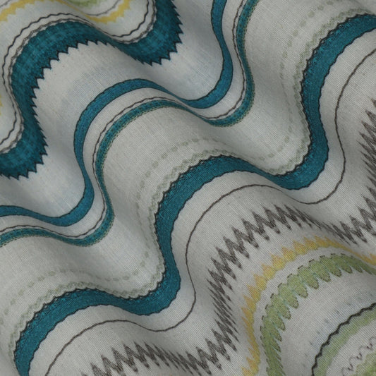 Multi-Color Linen Print Fabric