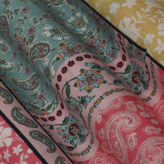 Multi-Color Linen Print Fabric