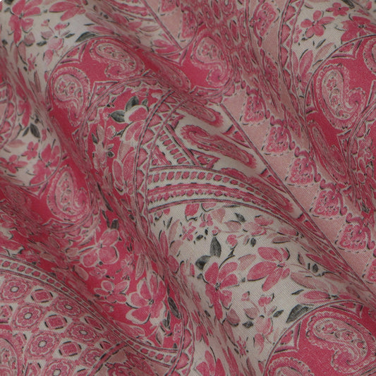 Multi-Color Linen Print Fabric