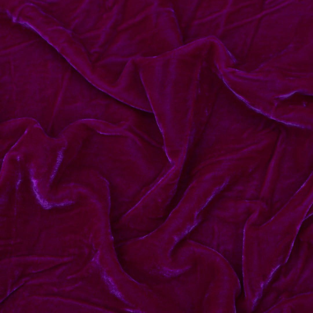 Magenta Pure Velvet Fabric