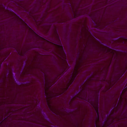 Magenta Pure Velvet Fabric