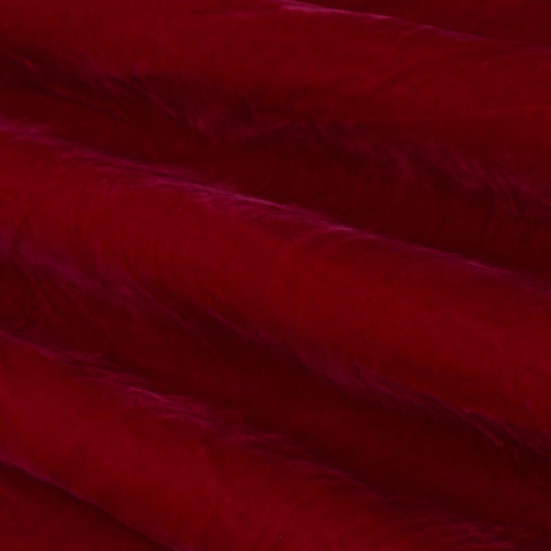 Cherry Red Pure Velvet Fabric