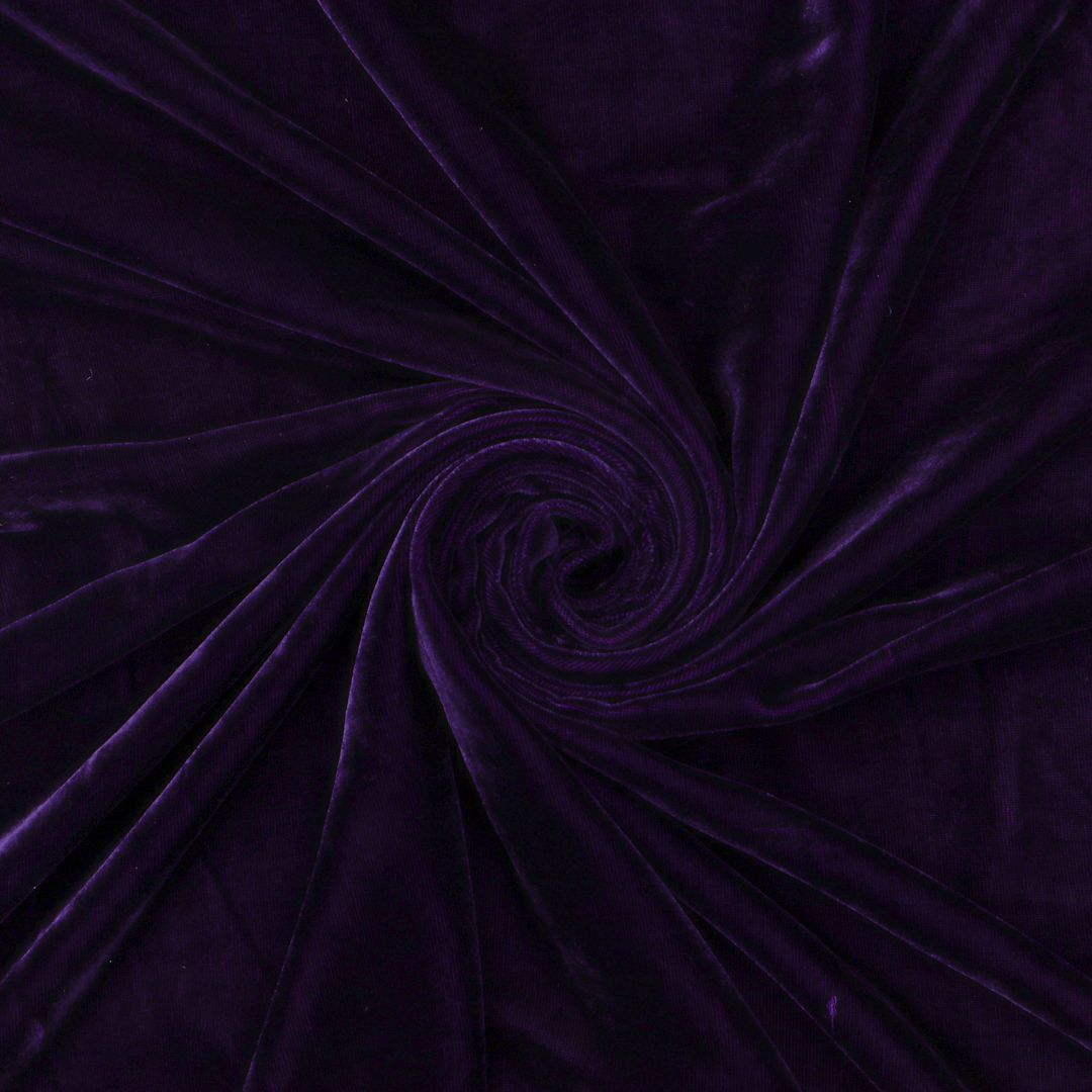 Russian Purple Pure Velvet Fabric